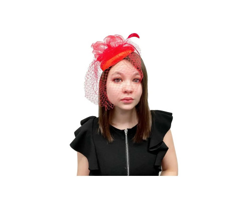 Шляпка с вуалью 