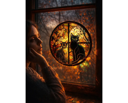 Наклейка-декорация витраж 